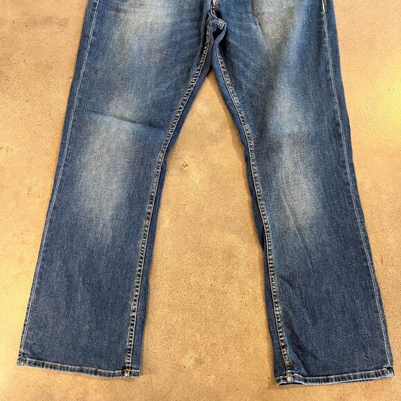 GUESS Jeans Regular Boot cut blue denim Mens 36 x 30 casual pants straight - Picture 3 of 7